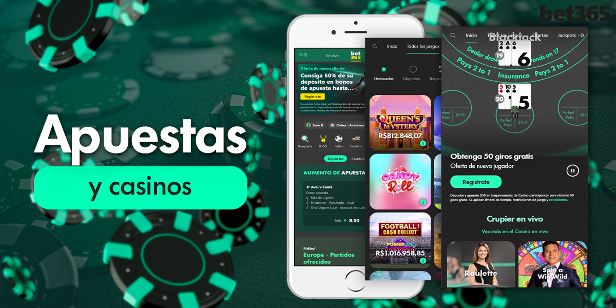 Apuestas deportivas y juegos de casino