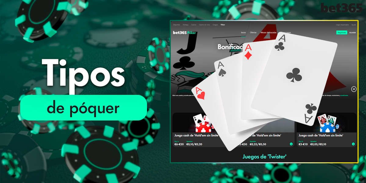 Tipos de póquer de los casinos